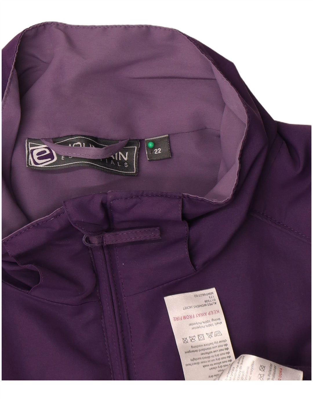 Mountain Essentials Damen Windjacke UK 22 3XL Lila Polyester