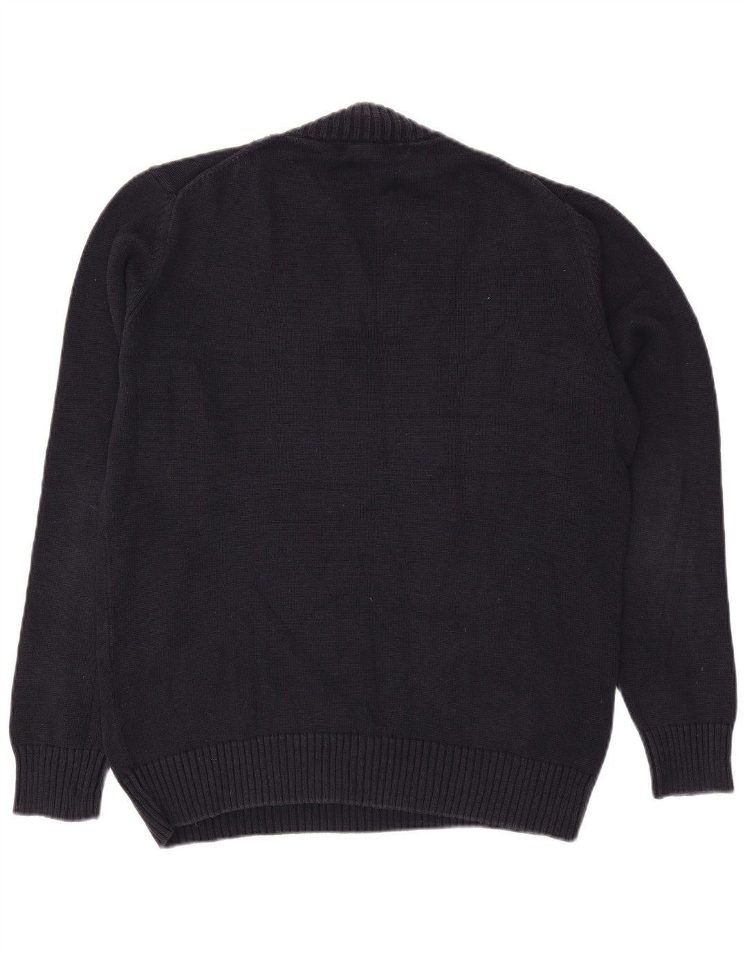 Zara Herren-Pullover mit V-Ausschnitt, Größe L, Marineblau