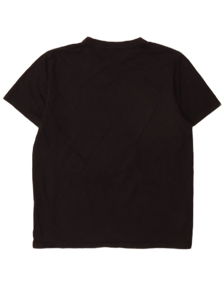Fred Perry Herren T-Shirt Top Large Schwarz Baumwolle