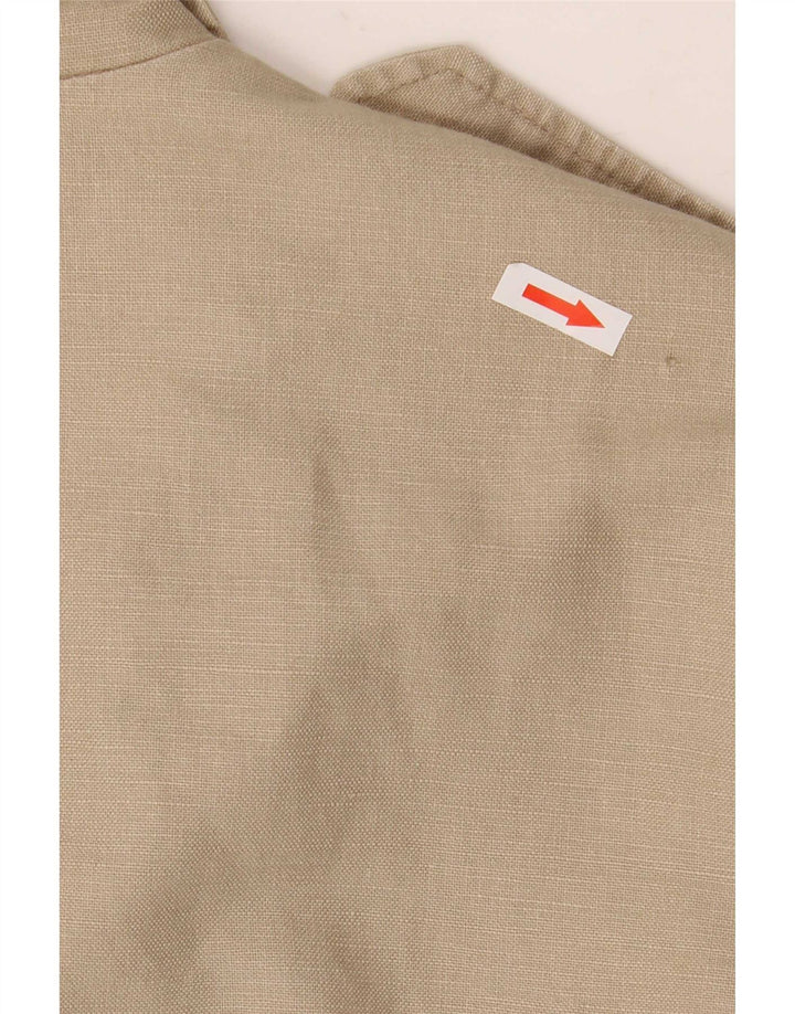 Jan Paulsen Herren Militärjacke EU 54 2XL Beige Leinen