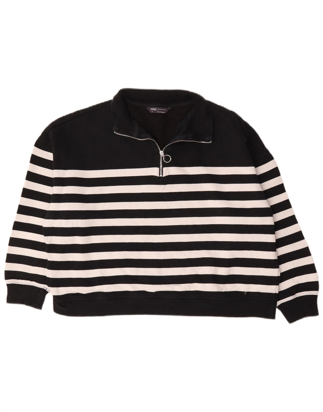 Marks & Spencer Damen-Sweatshirt in Übergröße, Gr. 40, Größe L, Schwarz