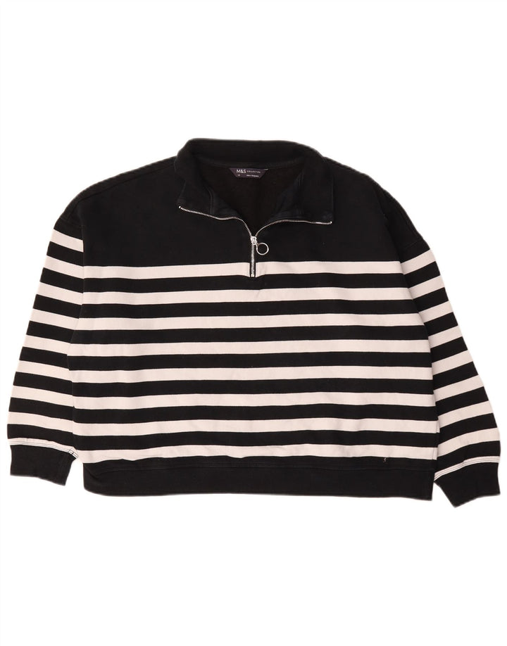 Marks & Spencer Damen-Sweatshirt in Übergröße, Gr. 40, Größe L, Schwarz