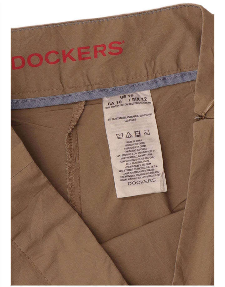 Dockers Damen Skort US 10 Large Beige Baumwolle