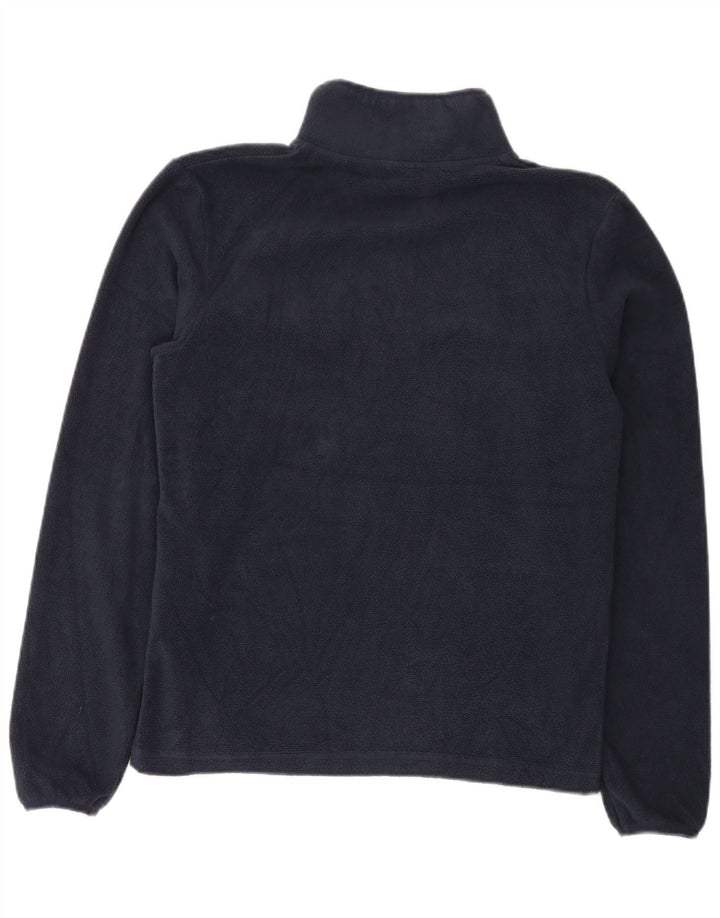 Jack & Jones Herren-Fleecepullover mit Reißverschluss am Hals, Größe S, Marineblau, Polyester