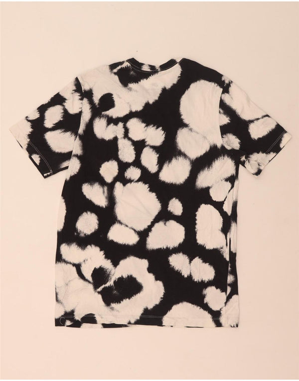 Nike Herren T-Shirt Top Medium Schwarz Tie Dye Baumwolle