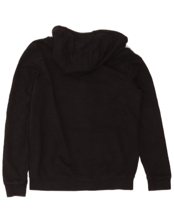 Puma Womens Graphic Zip Hoodie Pullover UK 10 Small Schwarz Baumwolle