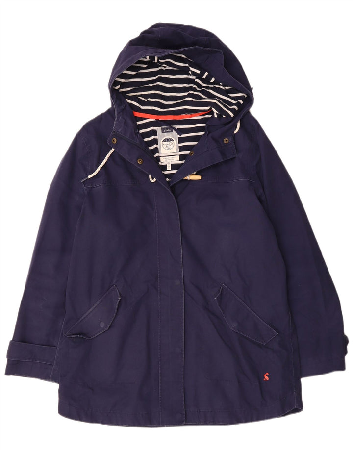 JOULES Damen-Regenmantel mit Kapuze, UK 14, Größe L, Marineblau, Polyester