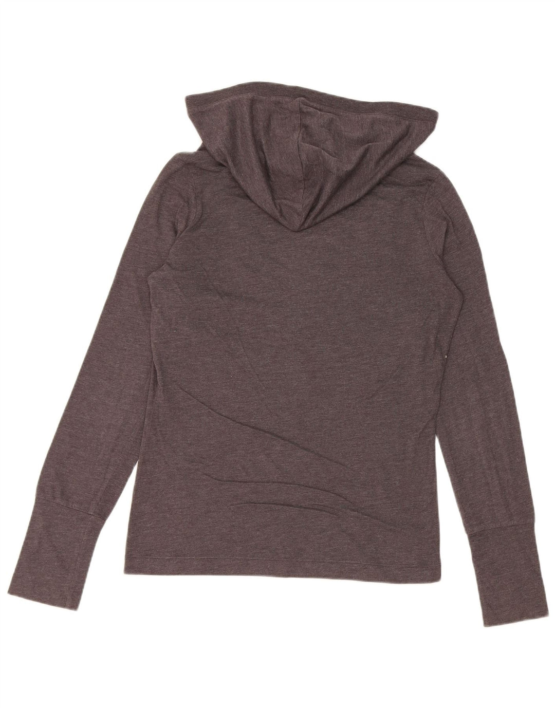 Diesel Womens Hooded Graphic Top Langarm UK 12 Mittelgrau