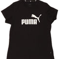 Puma Damen Graphic T-Shirt Top UK 14 Medium Schwarz