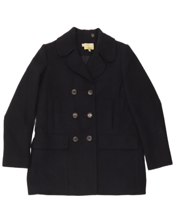 Hobbs Damen Pea Coat UK 12 Medium Marineblau Polyester