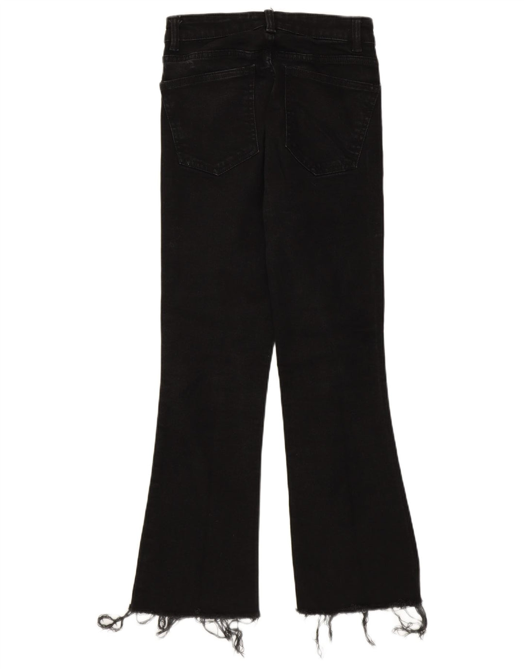 Zara Damen Bootcut Jeans EU 36 XS W26 L25 Schwarz