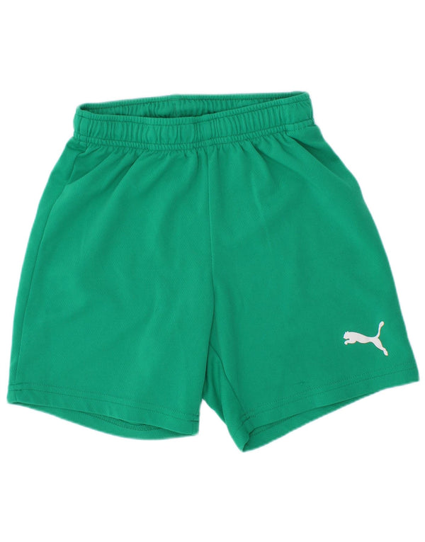 Puma Jungen Sportshorts 7–8 Jahre, grünes Polyester