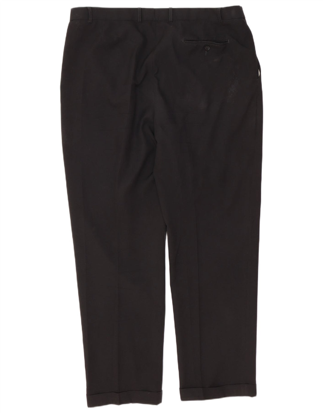 Marks & Spencer Herren-Anzughose mit Pegged-Anzug, W40, L33, schwarzes Polyester