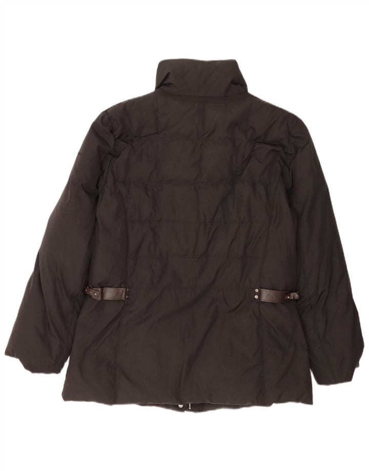 Geox Damen Wattierte Jacke UK 14 Medium Schwarz Polyester