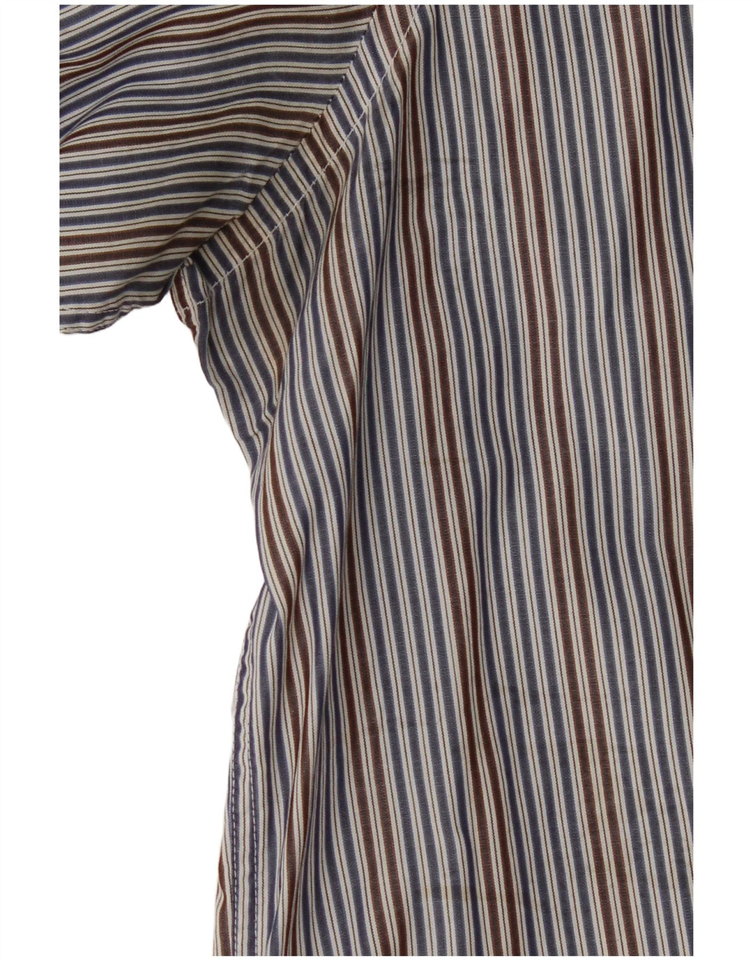Massimo Dutti Herrenhemd Größe 40 Mittelblau gestreift