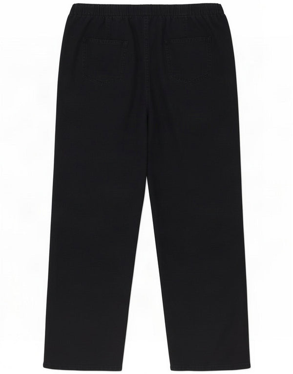 Marks & Spencer Damen-Freizeithose mit weitem Bein, UK 14, Größe L W34 L29, Schwarz