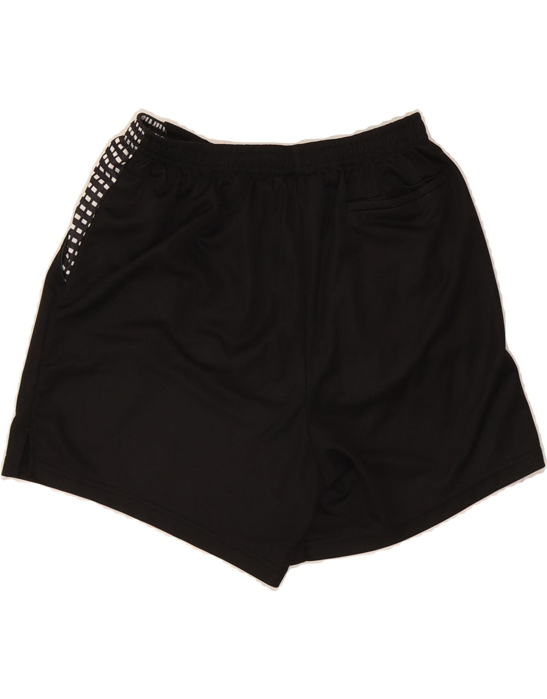 ADIDAS Mens Sport Shorts Large Black Spotted Polyester Vintage Adidas and Second-Hand Adidas from Messina Hembry 