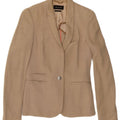 MASSIMO DUTTI Damen 1-Knopf-Blazerjacke EU 36 XS Beige Viskose
