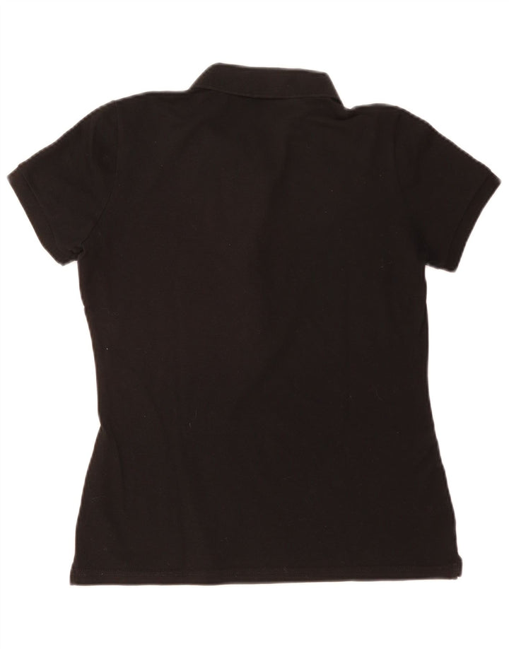 Lacoste Damen-Poloshirt, Größe 42, große schwarze Baumwolle