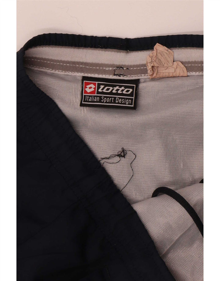 Lotto Herren-Sportshorts, mittelgroß, marineblau, gestreift, Polyamid