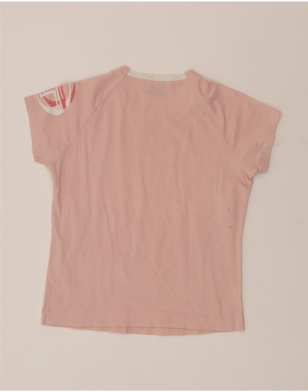 Sergio Tacchini Mädchen-T-Shirt mit Grafik, 9–10 Jahre, rosa Baumwolle