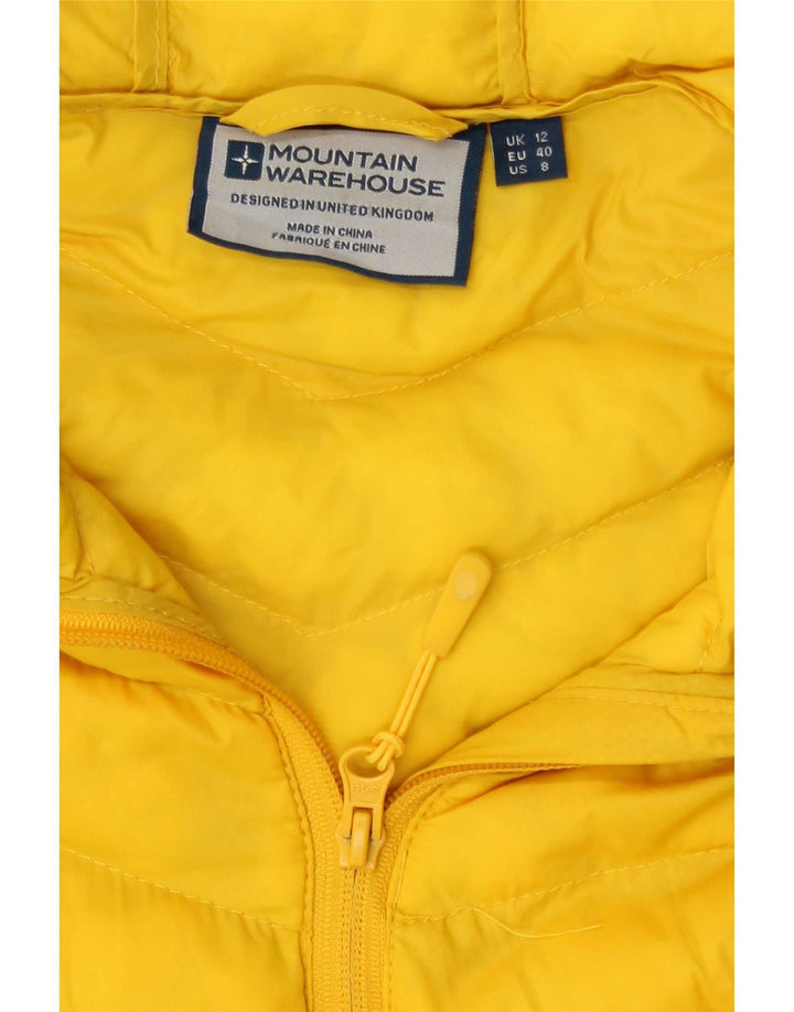 Mountain Warehouse Wattierte Damenjacke mit Kapuze, UK 12, Mittelgelb