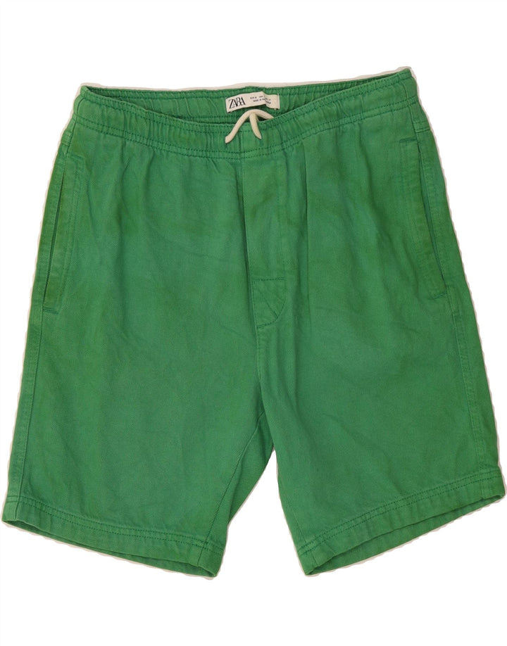 ZARA Womens Chino Shorts Medium W31 Green Cotton Vintage Zara and Second-Hand Zara from Messina Hembry 
