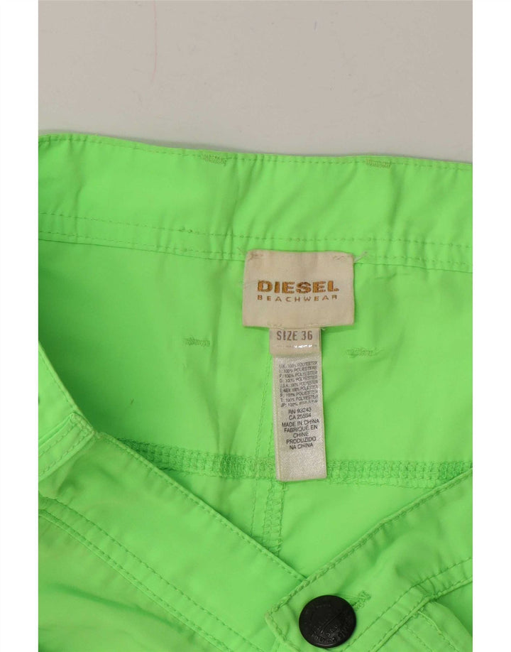 Diesel Herren-Shorts, Größe L, W36, grünes Polyester