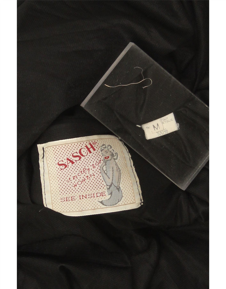 SASCH Womens A-Line Dress UK 12 Medium Black Polyester