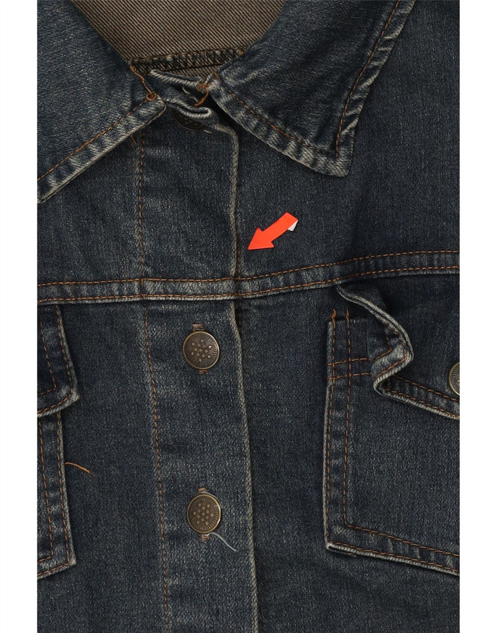 VINTAGE Womens Denim Jacket IT 44 Medium Blue Cotton Vintage Vintage and Second-Hand Vintage from Messina Hembry 