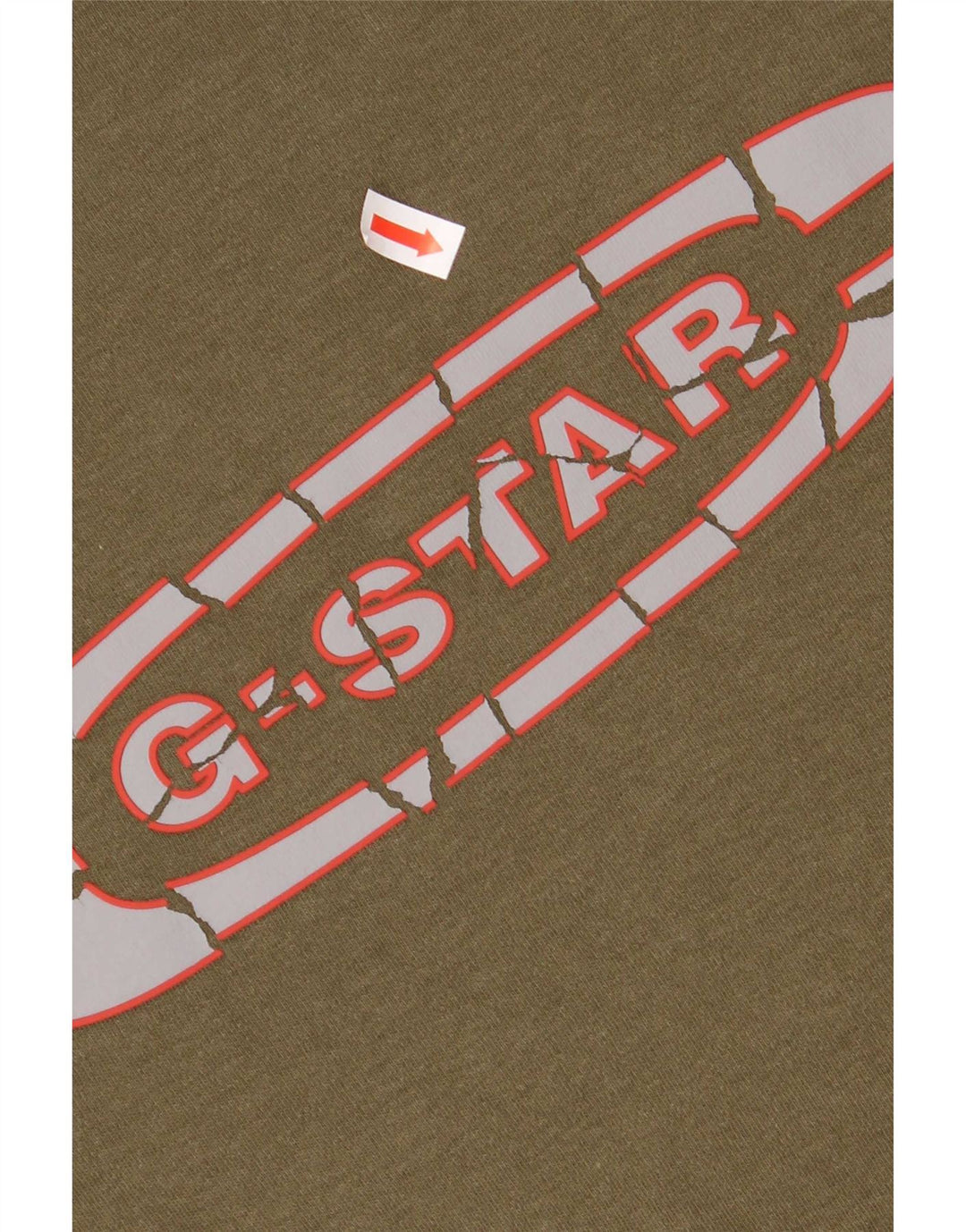 G-Star Herren T-Shirt mit Grafik, Größe S, Khaki, Baumwolle