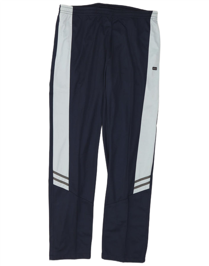 Asics Herren-Trainingshose XL, Marineblau, Farbblock-Polyester