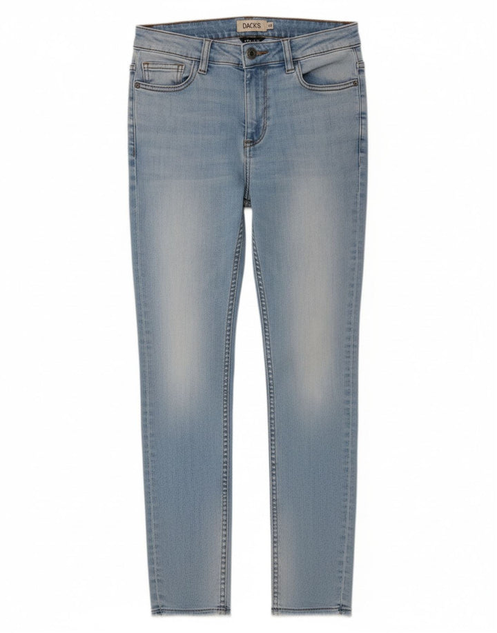 Dack's Damen Skinny Jeans IT 42 Medium W28 L26 Blaue Baumwolle