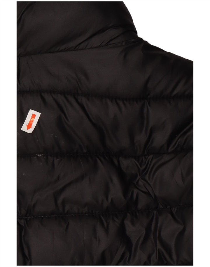 JACK WILLS Wattierte Damenjacke UK 12 Mittelschwarzes Polyester