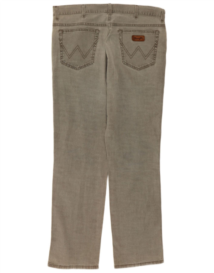 Wrangler Herren Texas Stretch Straight Jeans W36 L32 Graue Baumwolle