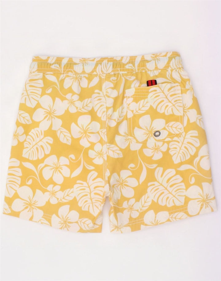 Badeshorts für Jungen von Bear, 9–10 Jahre, gelb geblümtes Nylon