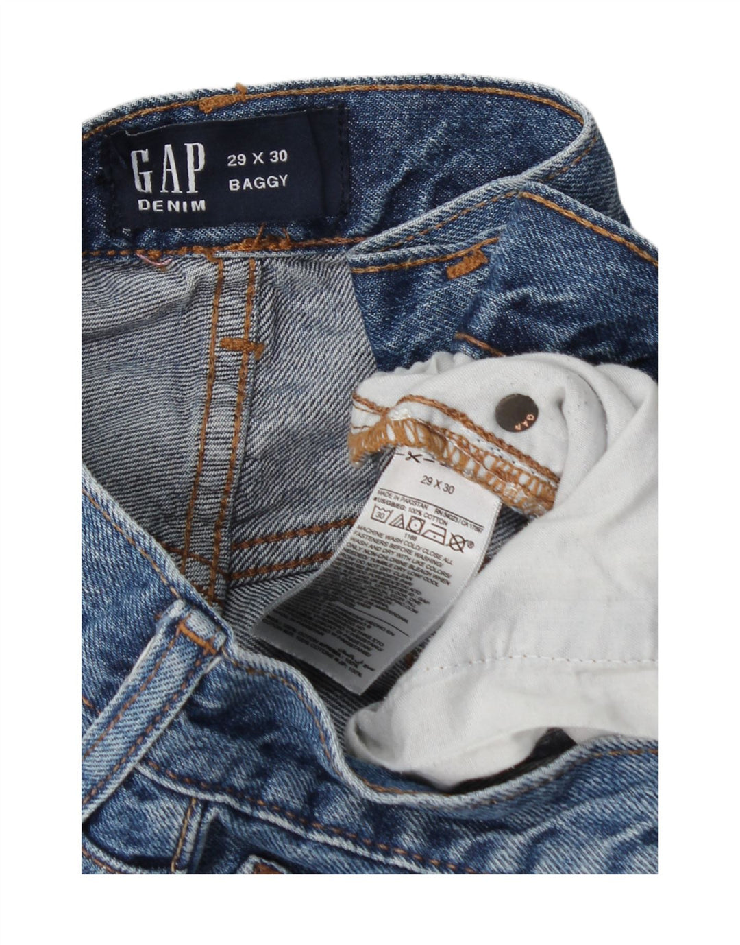 Gap lockere Damenjeans W29 L30 marineblaue Baumwolle