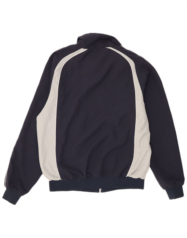 Champion Herren-Trainingsanzug-Top-Jacke, großes marineblaues Farbblock-Polyester