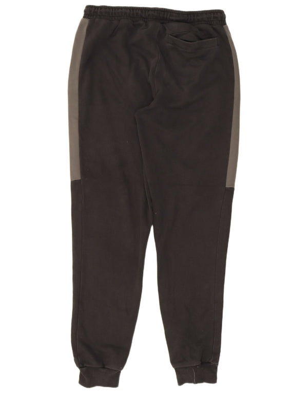 Puma Herren-Trainingshose, Jogginghose, groß, schwarze Farbblock-Baumwolle