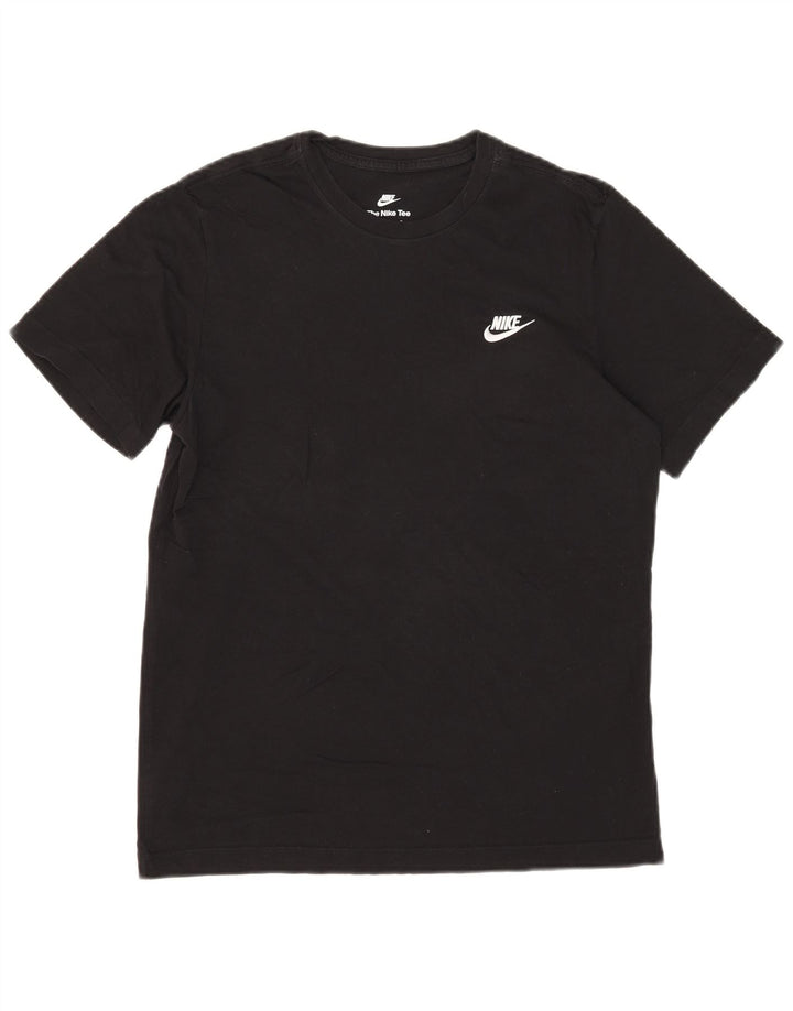 Nike Herren T-Shirt Top Medium Schwarz Baumwolle