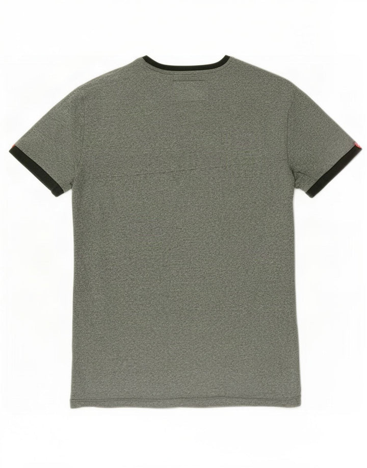 Superdry Herren T-Shirt-Oberteil aus mittelgrüner Baumwolle