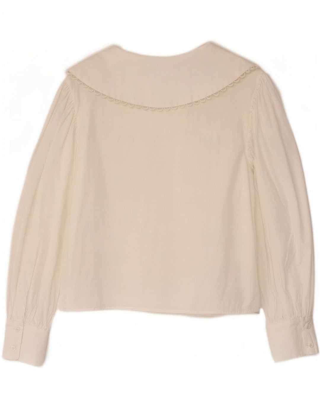 Zara Damen Hemdbluse UK 10 Small Weiße Baumwolle