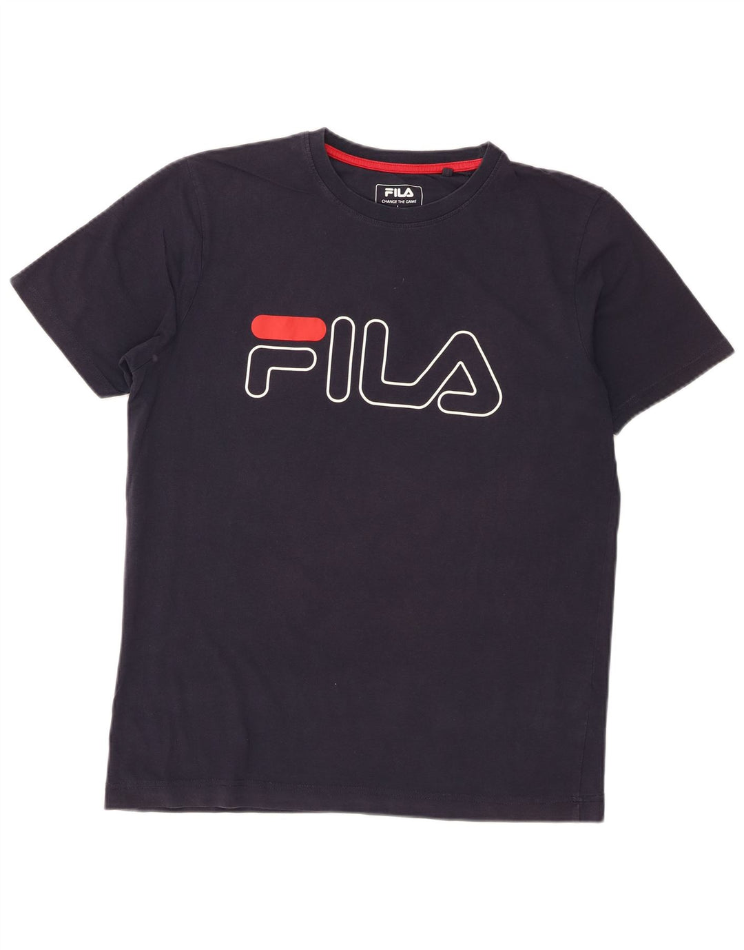 Fila Herren-T-Shirt mit Grafik, groß, marineblau, Baumwolle