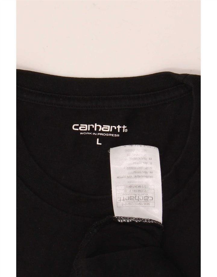 Carhartt Herren-T-Shirt mit Grafik, groß, aus schwarzer Baumwolle