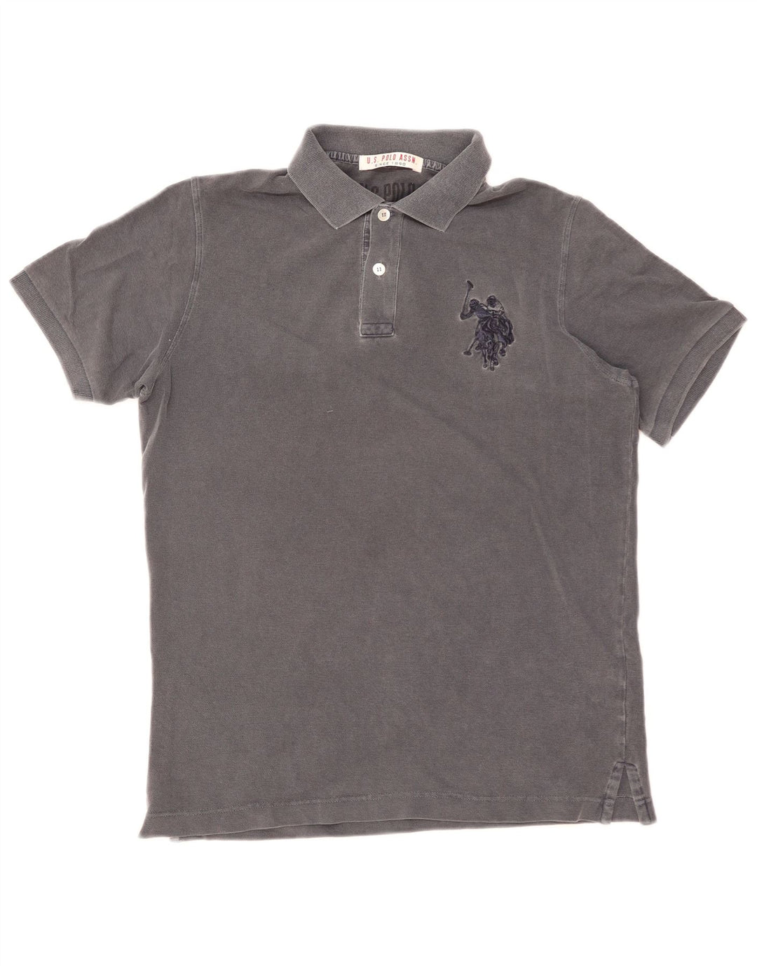 U.S. Polo Assn. Herren-Poloshirt aus mittelgrauer Baumwolle