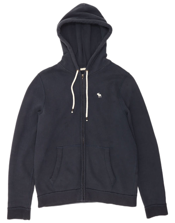 Abercrombie & Fitch Herren Muscle Zip Hoodie Pullover 2XL Marineblau Baumwolle