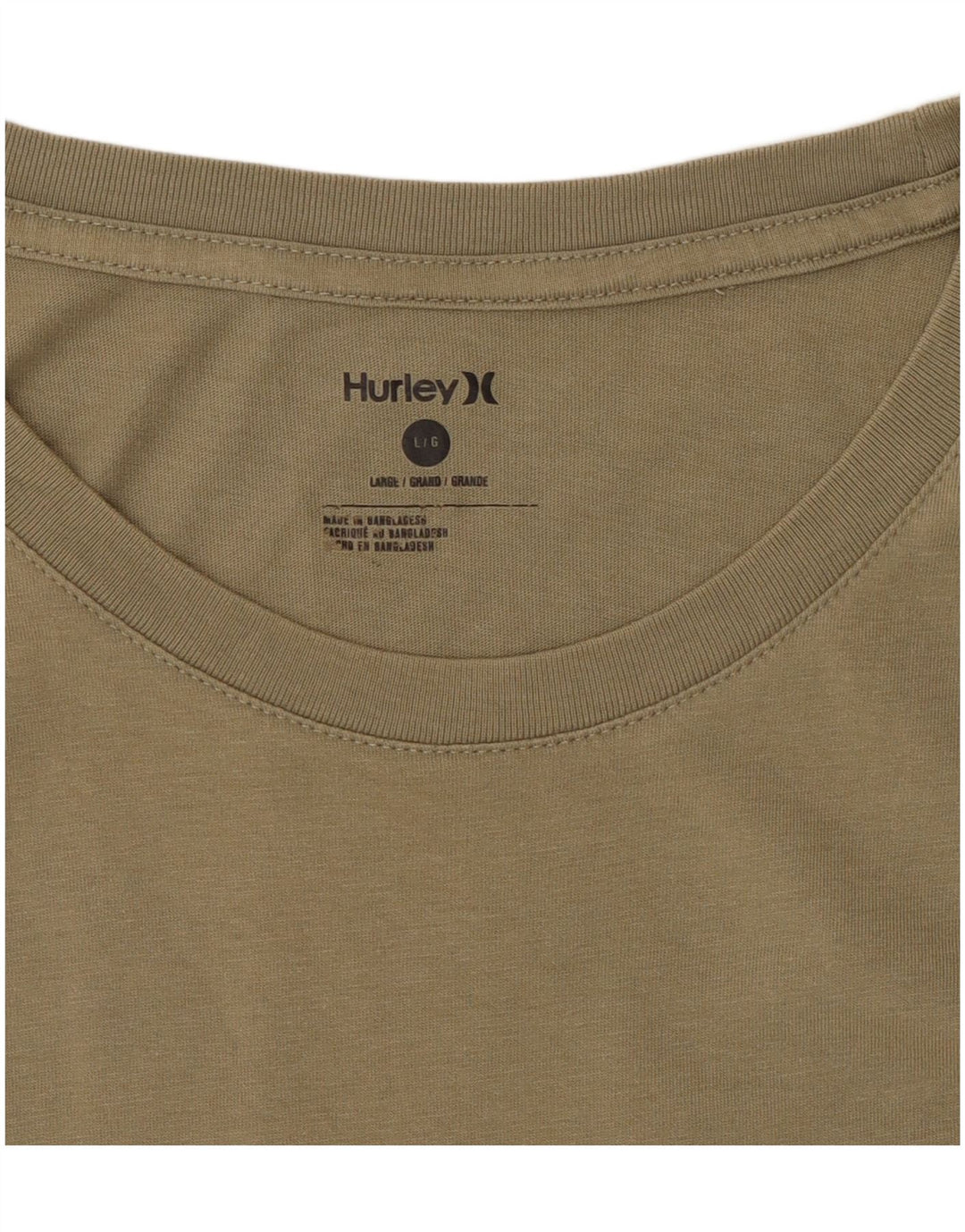 Hurley Herren T-Shirt mit Grafik, Größe L, Khaki