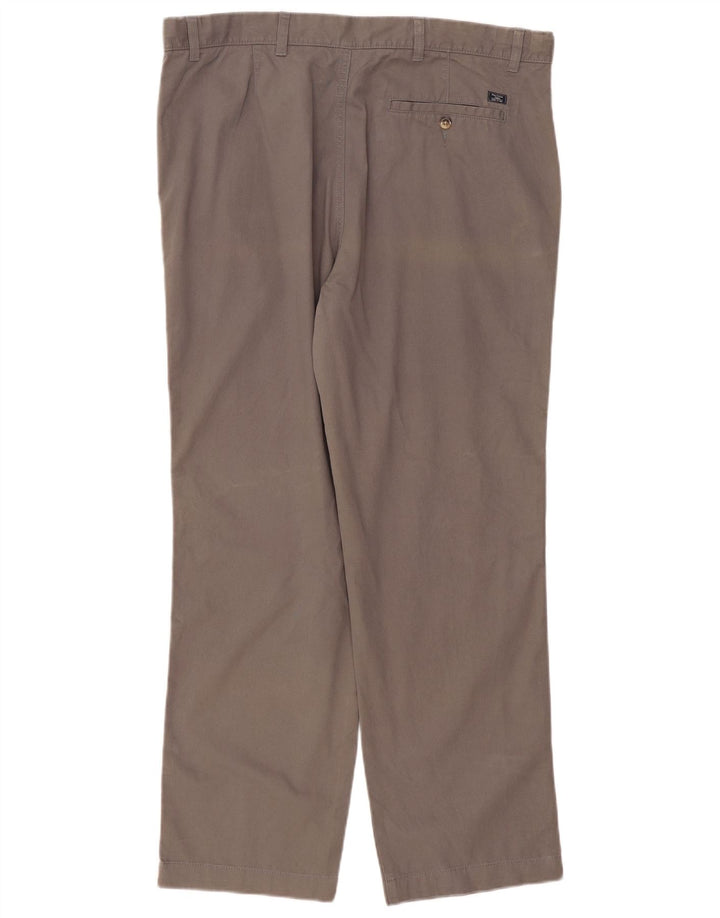 Marks & Spencer Herren-Chinohose mit normaler Passform, W40 L31, graue Baumwolle