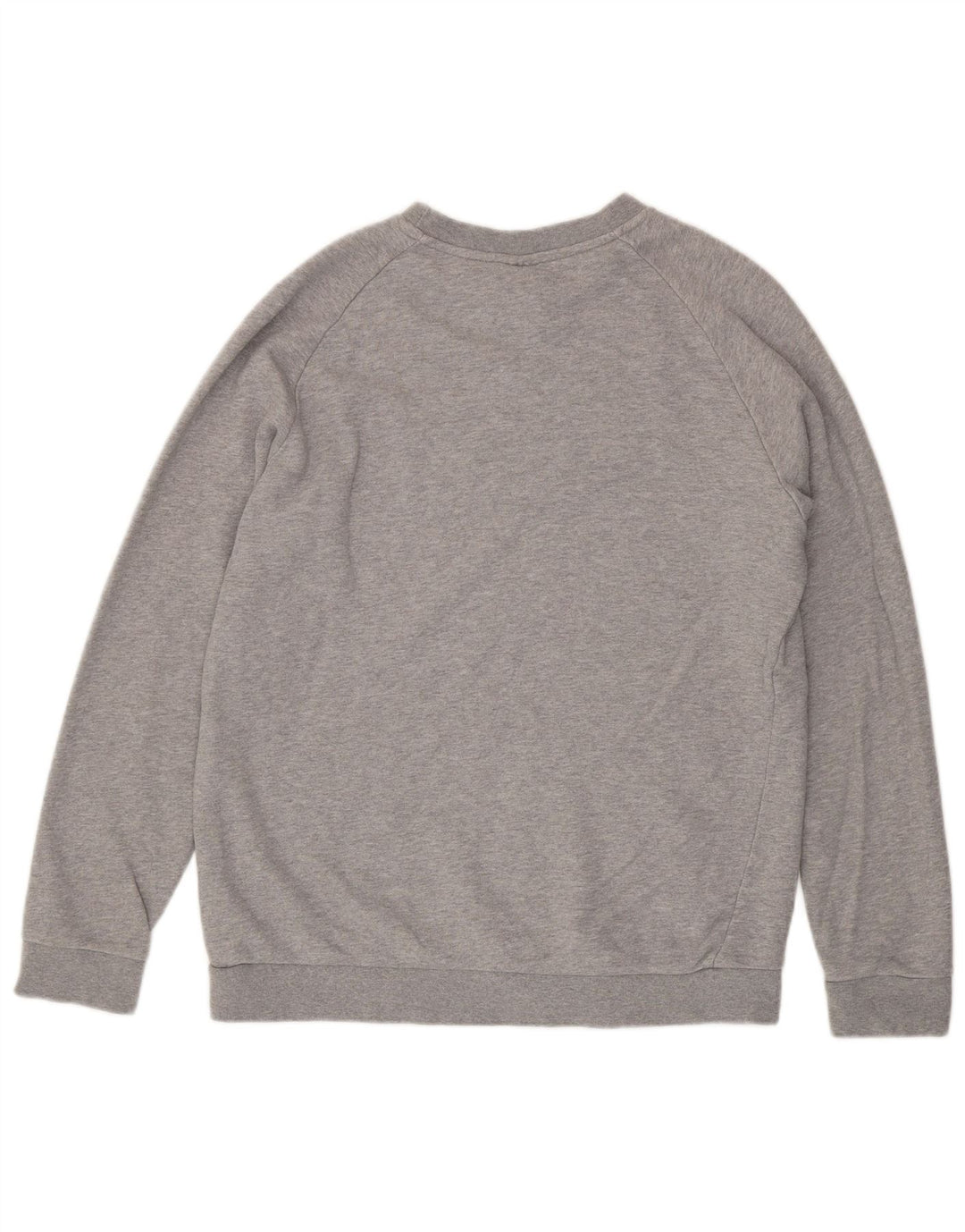 Adidas Herren Grafik-Sweatshirt-Pullover aus mittelgrauer Baumwolle