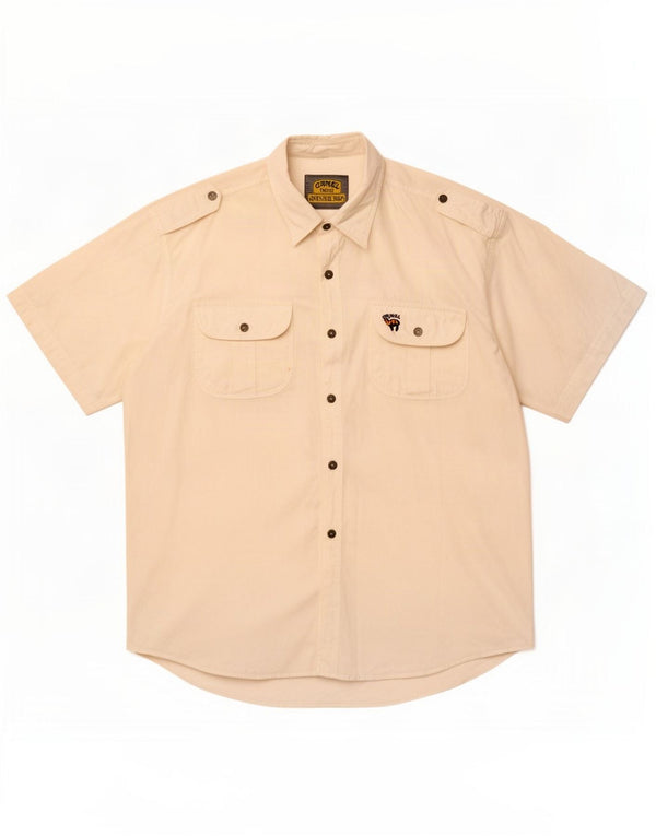 Camel Active Herren Kurzarm-Militärhemd XL Weiß